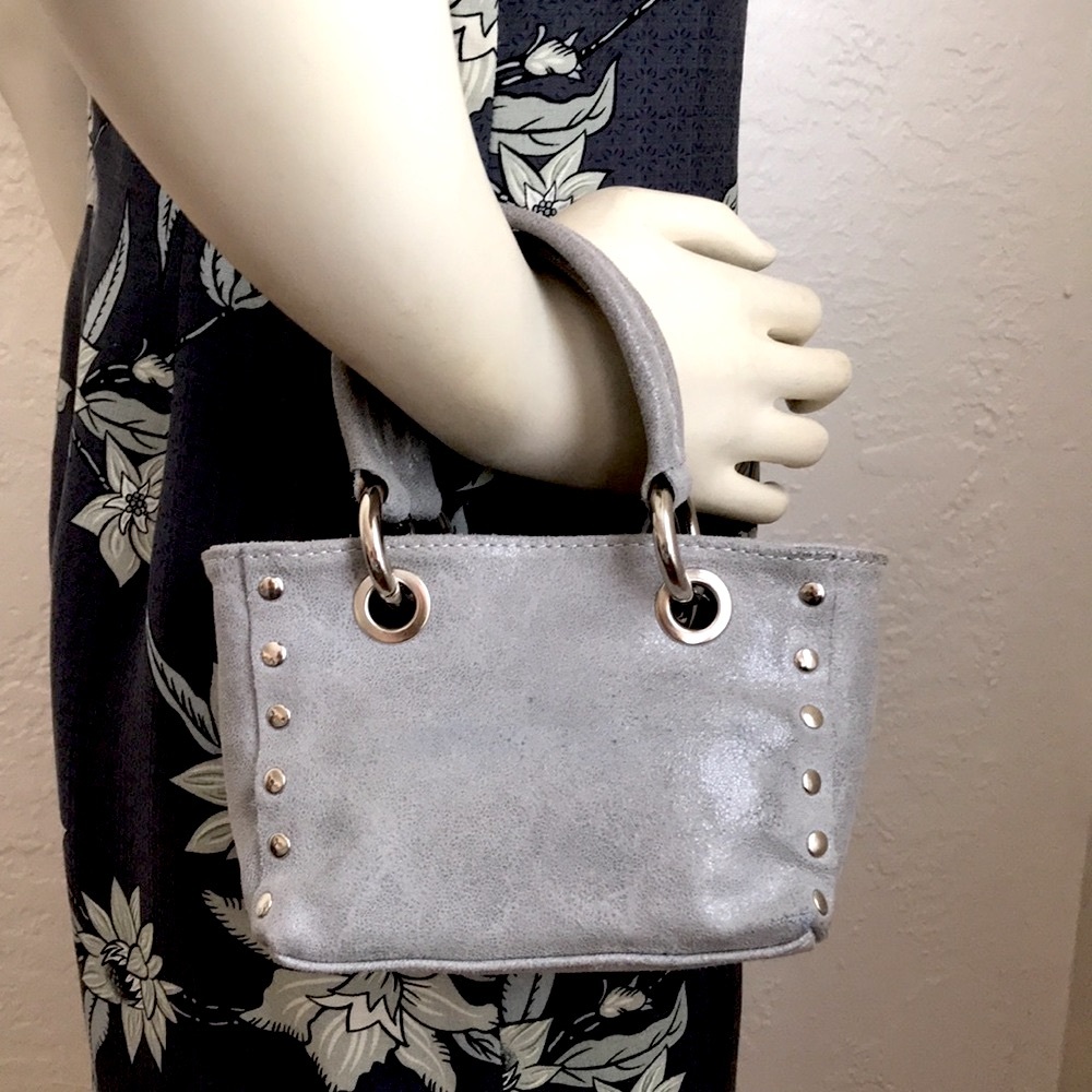 Italian leather crazy 🥰 cute studded mini bag crossbody